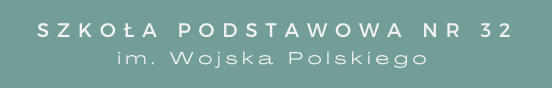 Grafika jest linkiem do strony Szkoły. Napis z nazwą Jednostki.